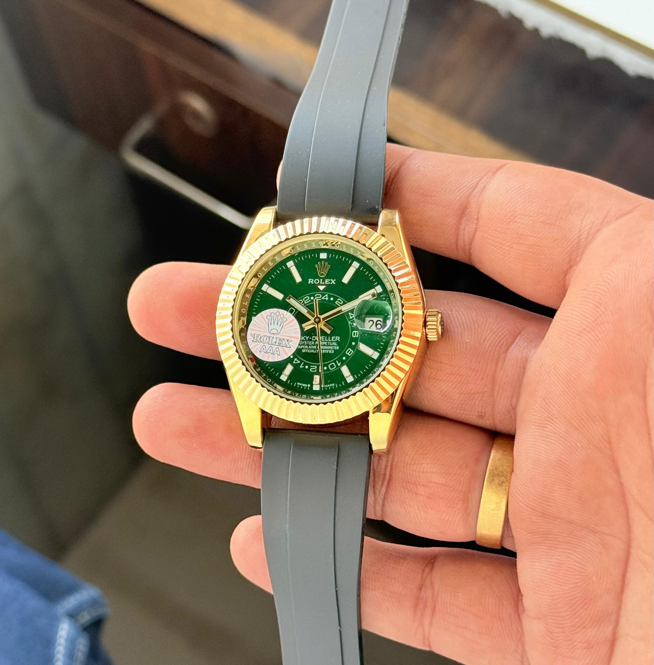 WhatsApp Image 2026-07-03 at 3.13.24 PM (1) Rolex Sky-Dweller Green Dial - Image 1