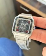 Cartier Santos Skeleton Silver - Image 4