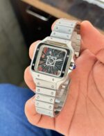 Cartier Santos Skeleton Silver - Image 3