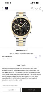Tommy Hilfiger Evan Black Dial Chronograph - Image 4