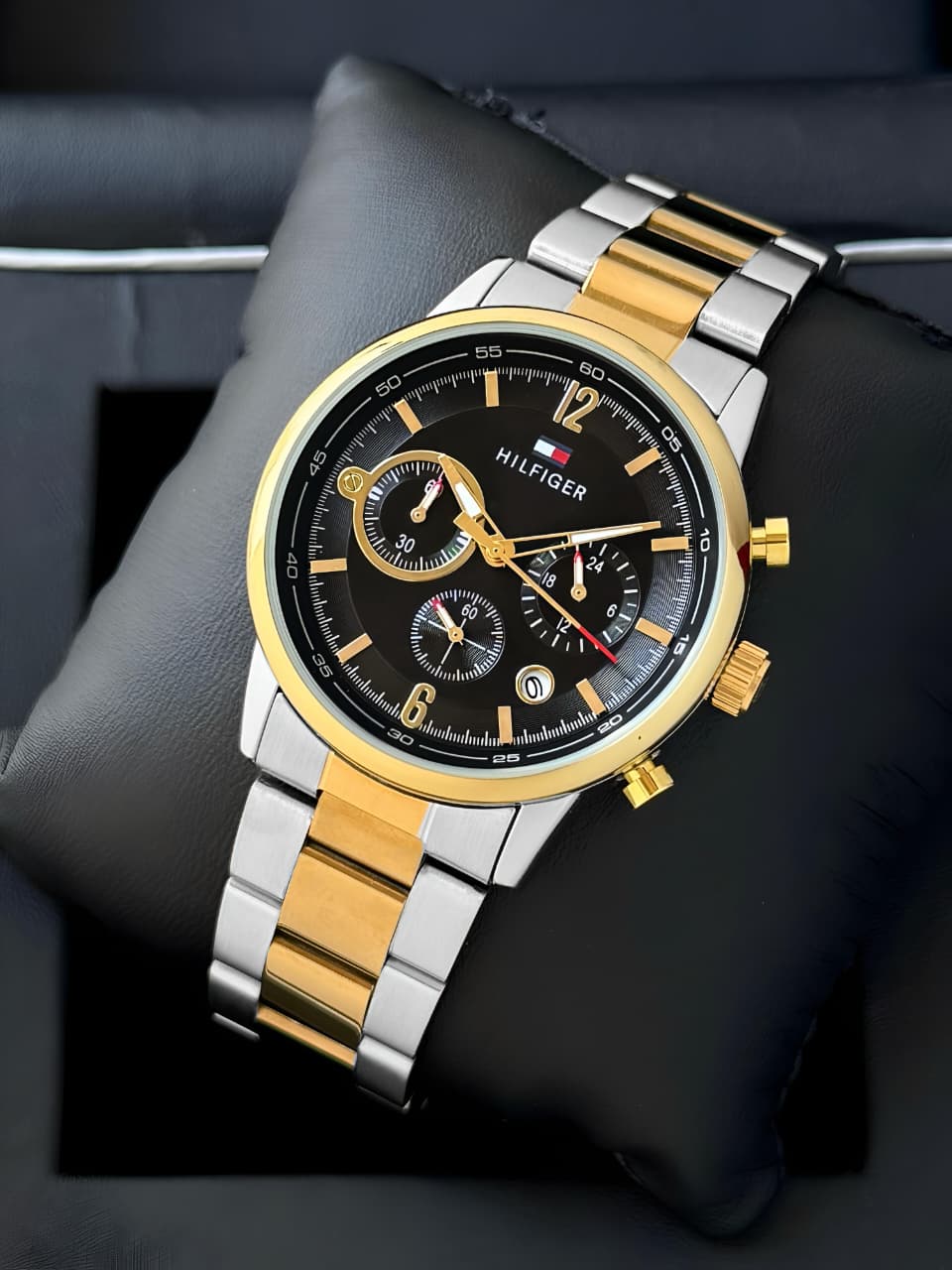 WhatsApp Image 2026-07-05 at 1.10.10 PM Tommy Hilfiger Evan Black Dial Chronograph - Image 1