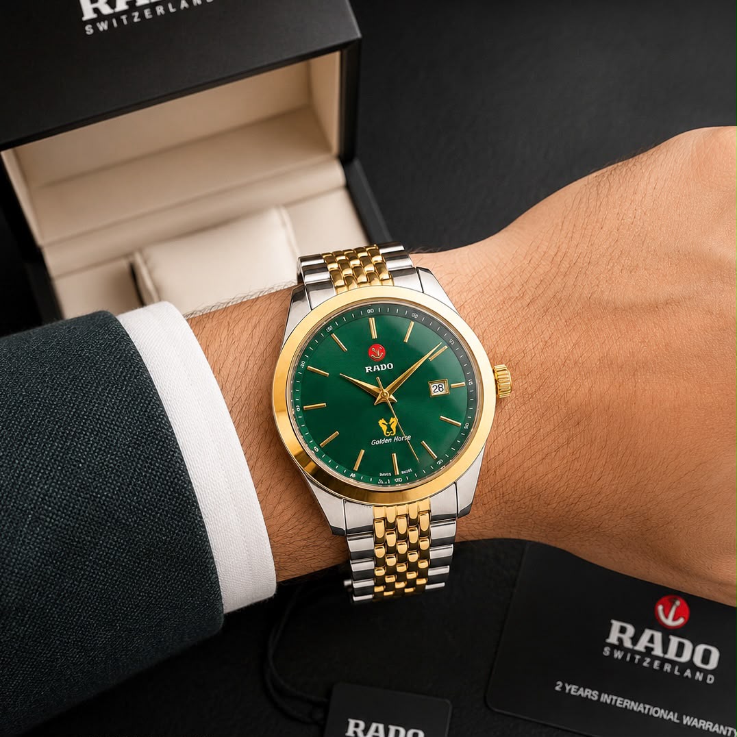 WhatsApp Image 2026-07-05 at 1.11.30 PM (2) Rado Golden Green Dial Two-Tone Automatic - Image 1