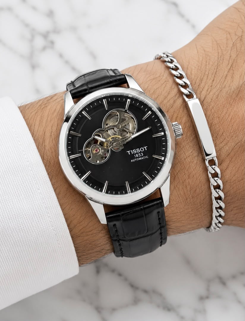 WhatsApp Image 2026-07-05 at 1.14.14 PM Tissot Powermatic Automatic Black Leather Edition - Image 1