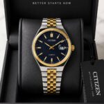 Citizen Quartz Two-Tone Navy Blue Dial