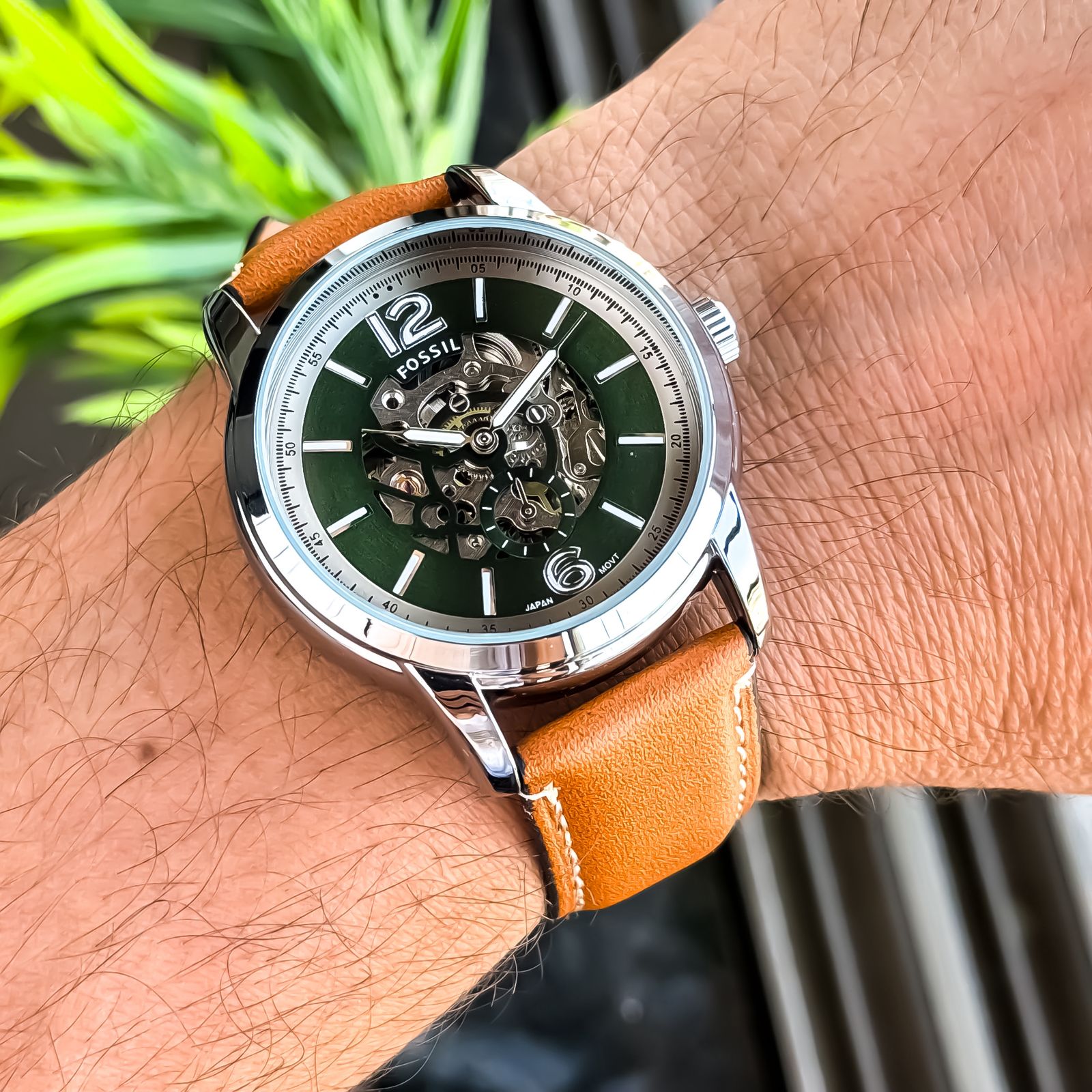 WhatsApp Image 2026-07-05 at 1.15.56 PM Fossil Automatic Skeleton Brown Leather Edition - Image 1