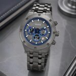 Guess Gunmetal Blue Chronograph