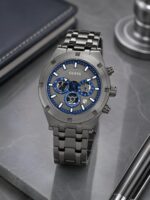 Guess Gunmetal Blue Chronograph