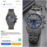 Guess Gunmetal Blue Chronograph - Image 2