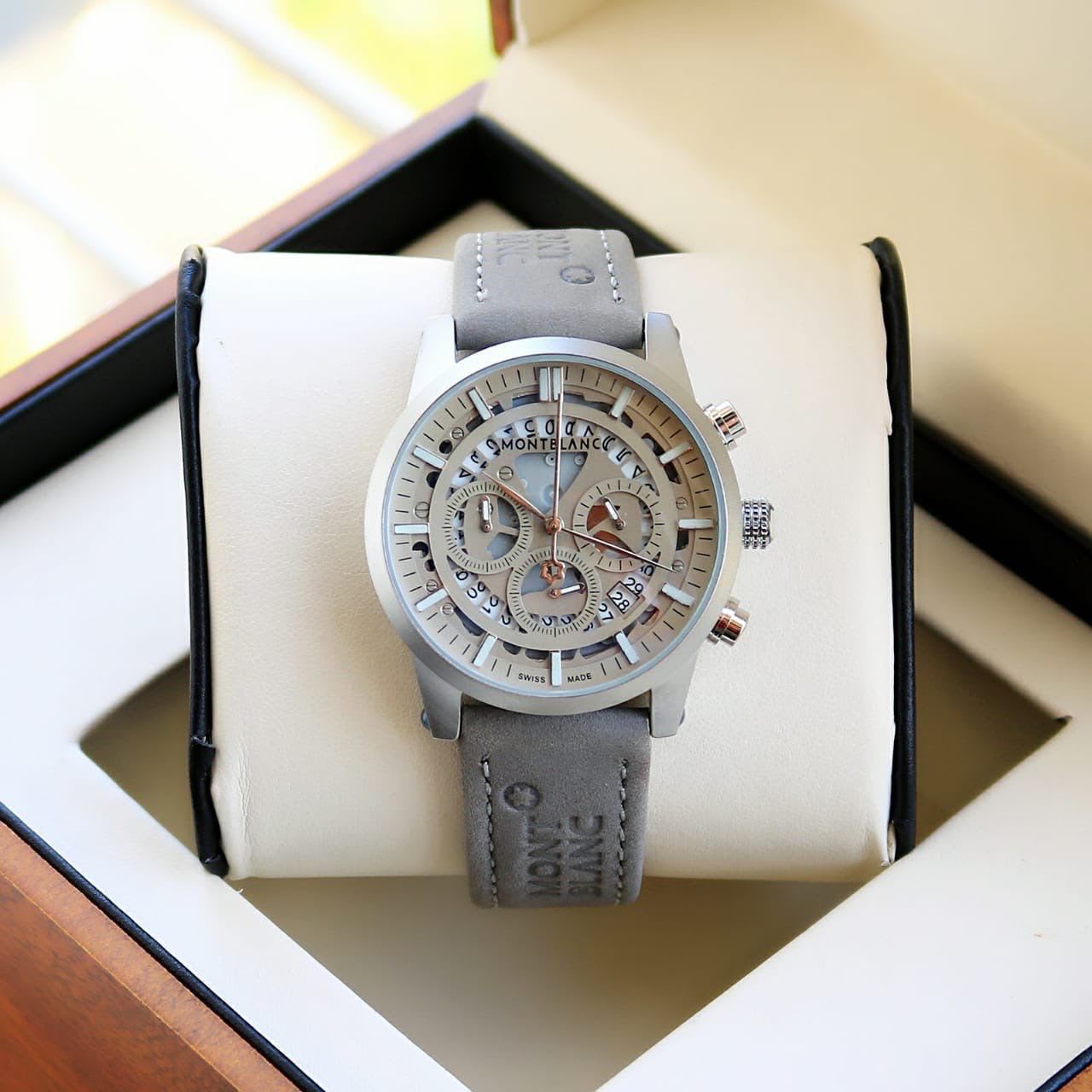 WhatsApp Image 2026-07-05 at 12.50.29 PM Mont Blanc Grey Dial Chronograph - Image 1