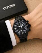 Citizen Eco Drive Chronograph Black Dial - Image 2