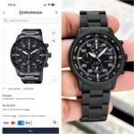 Citizen Eco Drive Chronograph Black Dial - Image 3