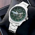 Armani Exchange Hampton Green Skeleton Dial