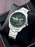 Armani Exchange Hampton Green Skeleton Dial