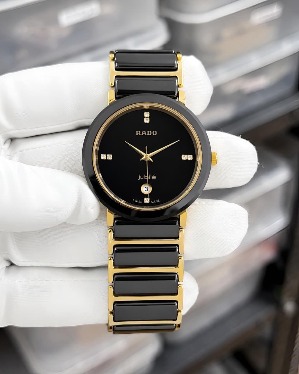 WhatsApp Image 2026-07-05 at 12.52.55 PM (2) Rado Jubilé Black Ceramic Gold Edition - Image 1