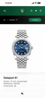 Rolex Oyster Perpetual Blue Diamond Dial - Image 2