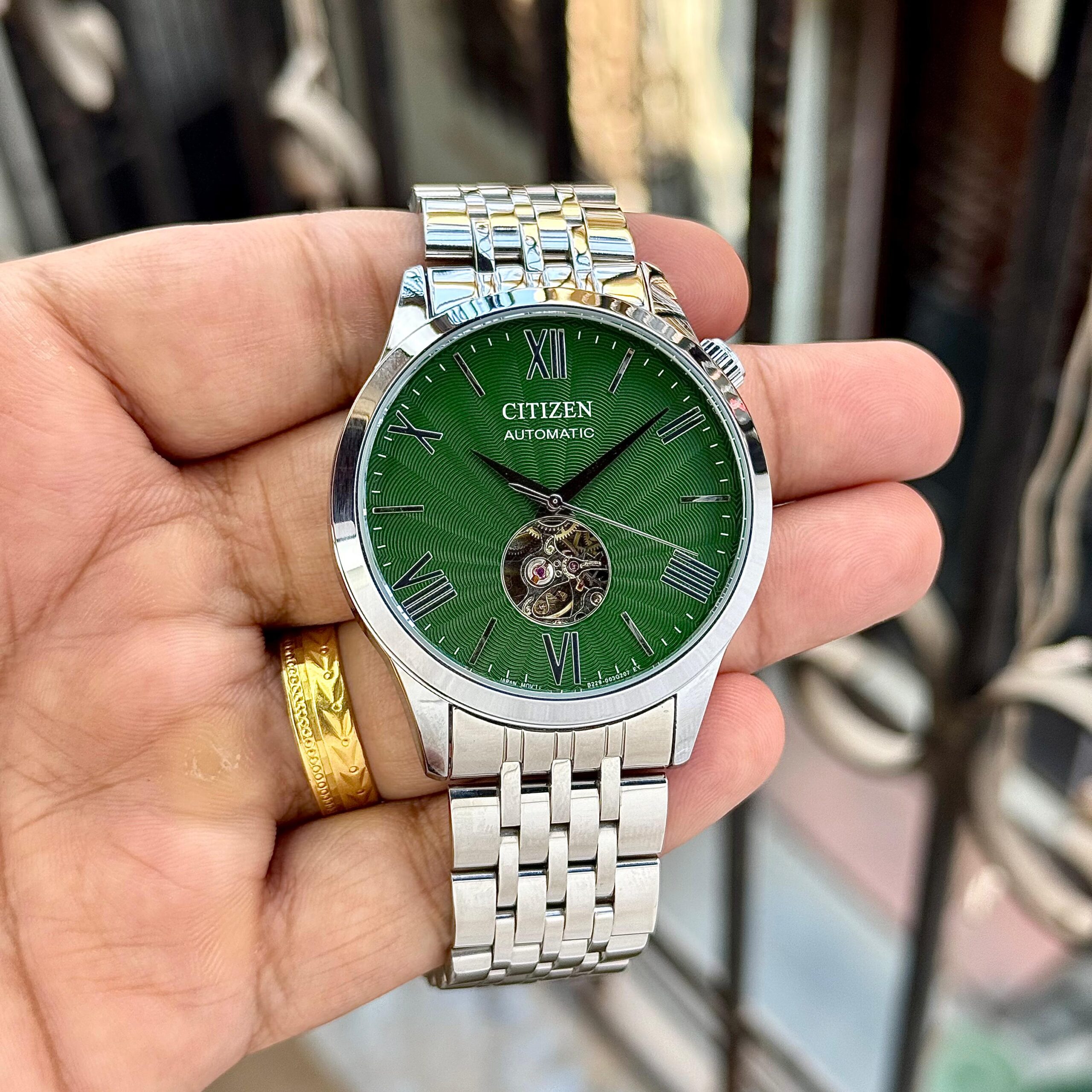 WhatsApp Image 2026-07-05 at 12.56.22 PM (1) Citizen Emerald Green Open-Heart Dial - Image 1