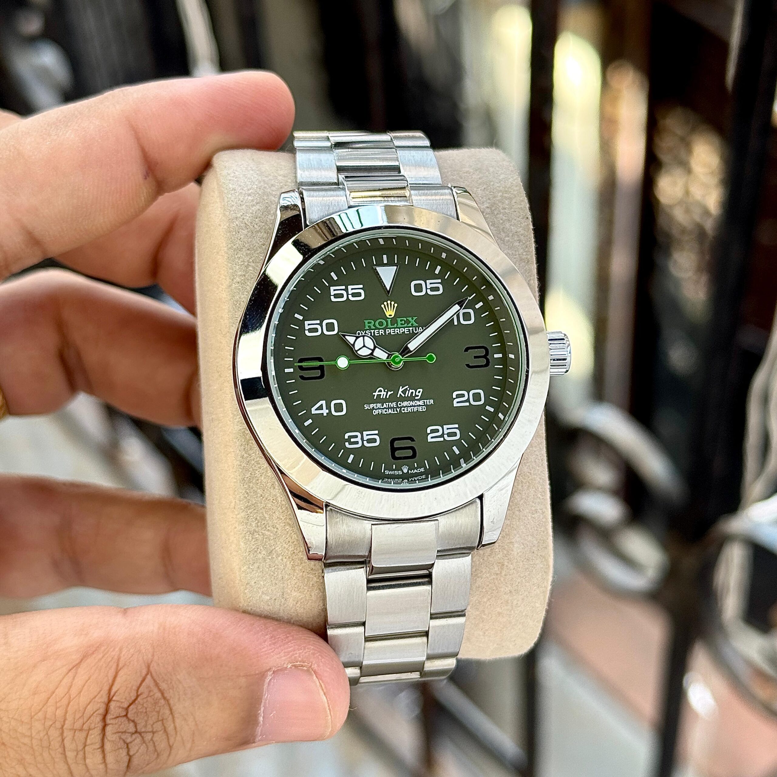 WhatsApp Image 2026-07-05 at 12.58.03 PM (1) Rolex Air-King Olive Green Dial - Image 1