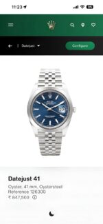 Rolex Datejust Blue Motif Dial Silver Edition - Image 3