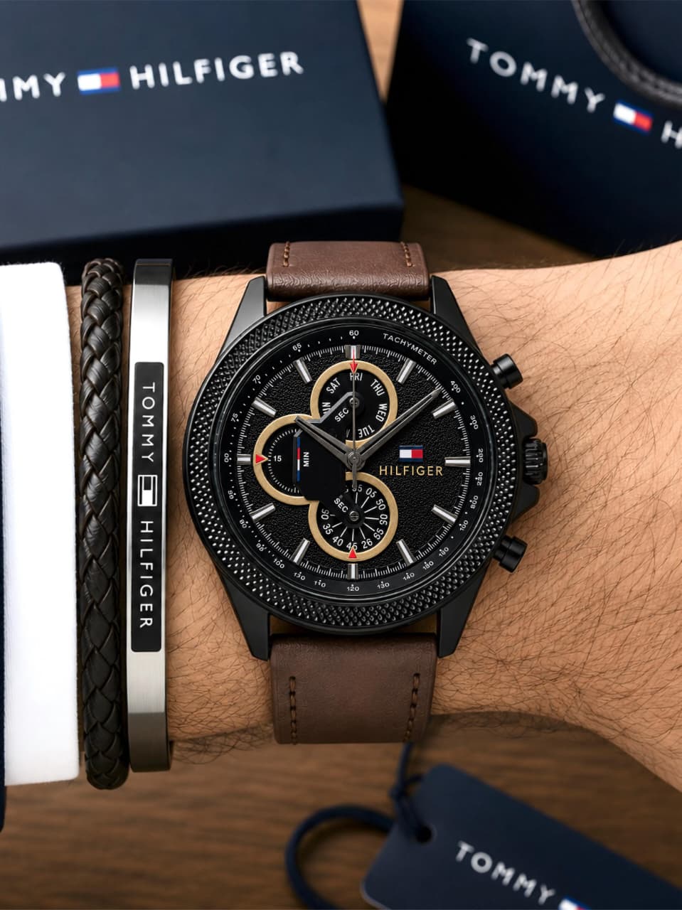 WhatsApp Image 2026-07-05 at 8.22.20 PM Tommy Hilfiger Clark Black Chronograph - Image 1