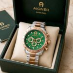 Aigner Green Dial Chronograph Rose Gold - Image 4