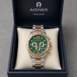 Aigner Green Dial Chronograph Rose Gold - Image 6
