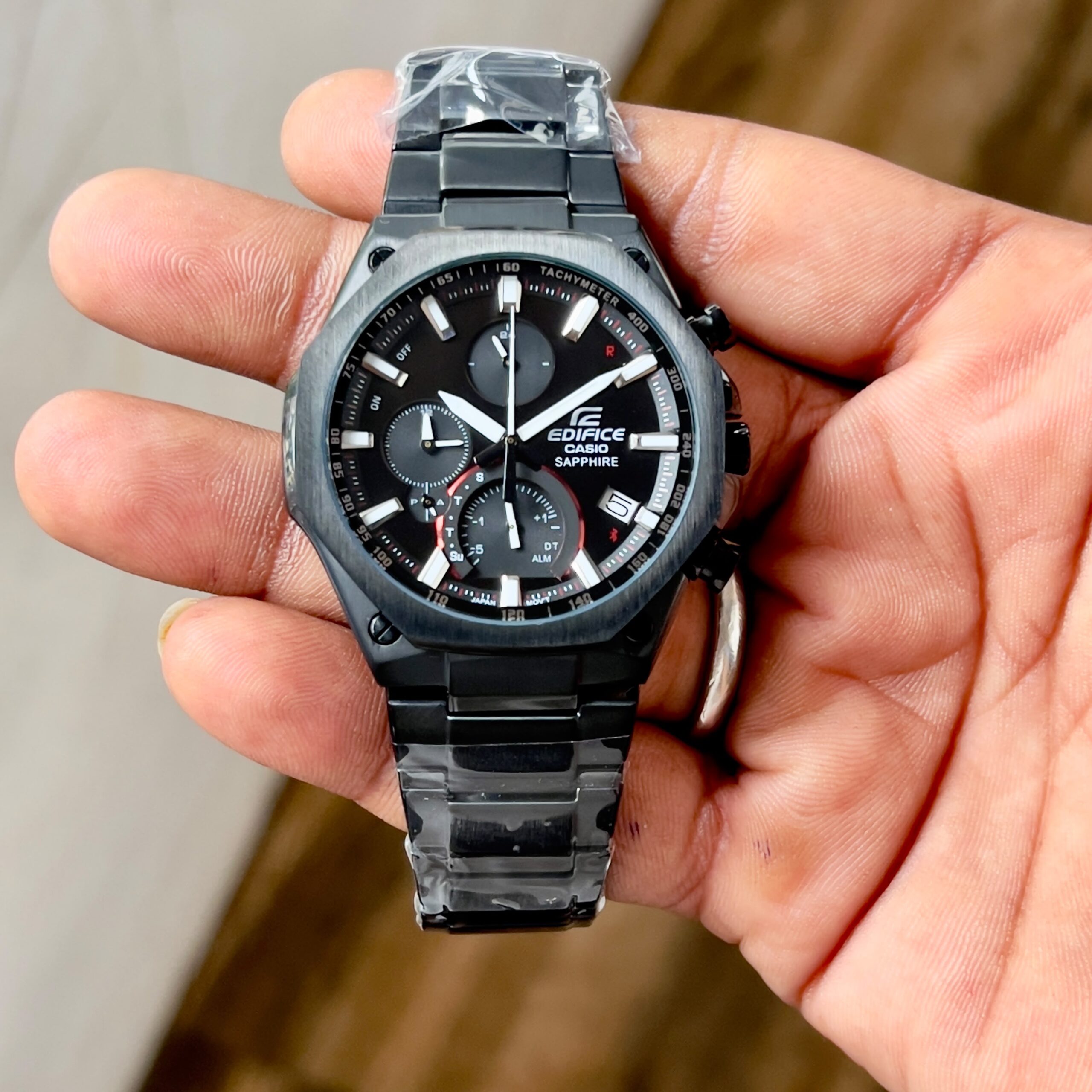 WhatsApp Image 2026-07-07 at 12.05.10 AM Edifice Casio Sapphire Black Chronograph - Image 1