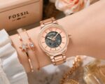 Fossil Eevie Skeleton Automatic Rose Gold - Image 3