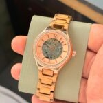 Fossil Eevie Skeleton Automatic Rose Gold