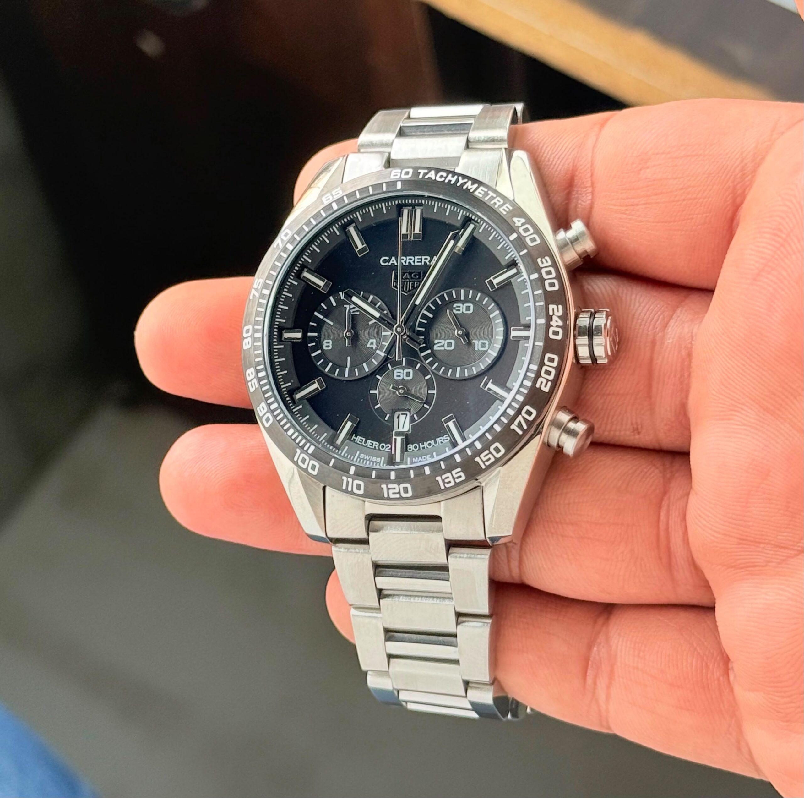 WhatsApp Image 2026-07-07 at 12.08.30 AM (2) Tag Heuer Carrera Chronograph Black Dial - Image 1