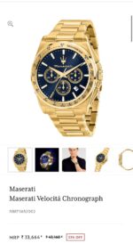 Maserati Velocità Blue Dial Chronograph - Image 2