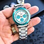 Longines Ice Blue & White Dial Two-Tone Chronograph