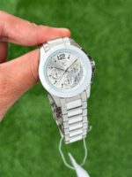 Longines White & Silver Ceramic Chronograph - Image 2