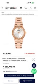 Versace Greca Sunray White Dial - Image 4
