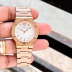 Versace Greca Sunray White Dial