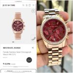 Michael Kors Lexington Rose Gold Red Dial - Image 2