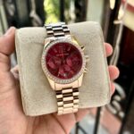 Michael Kors Lexington Rose Gold Red Dial - Image 3