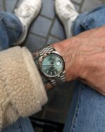 Rolex Oyster Perpetual Automatic Mint Green Dial - Image 2