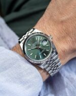 Rolex Oyster Perpetual Automatic Mint Green Dial - Image 4