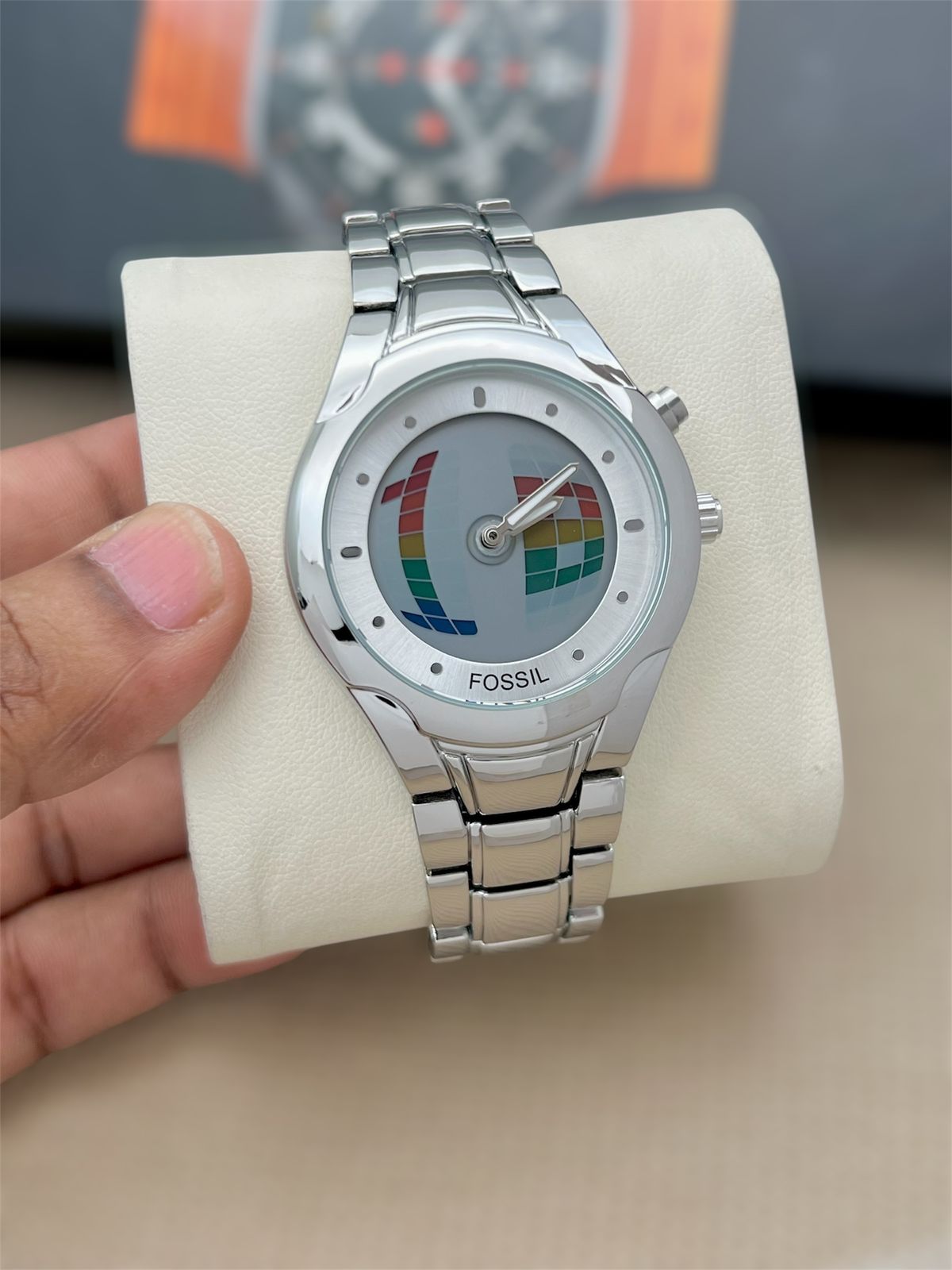 WhatsApp Image 2026-07-09 at 6.29.35 PM Fossil Silver Digital Analog - Image 1