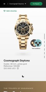 Rolex Daytona Gold Tone Round Dial - Image 3