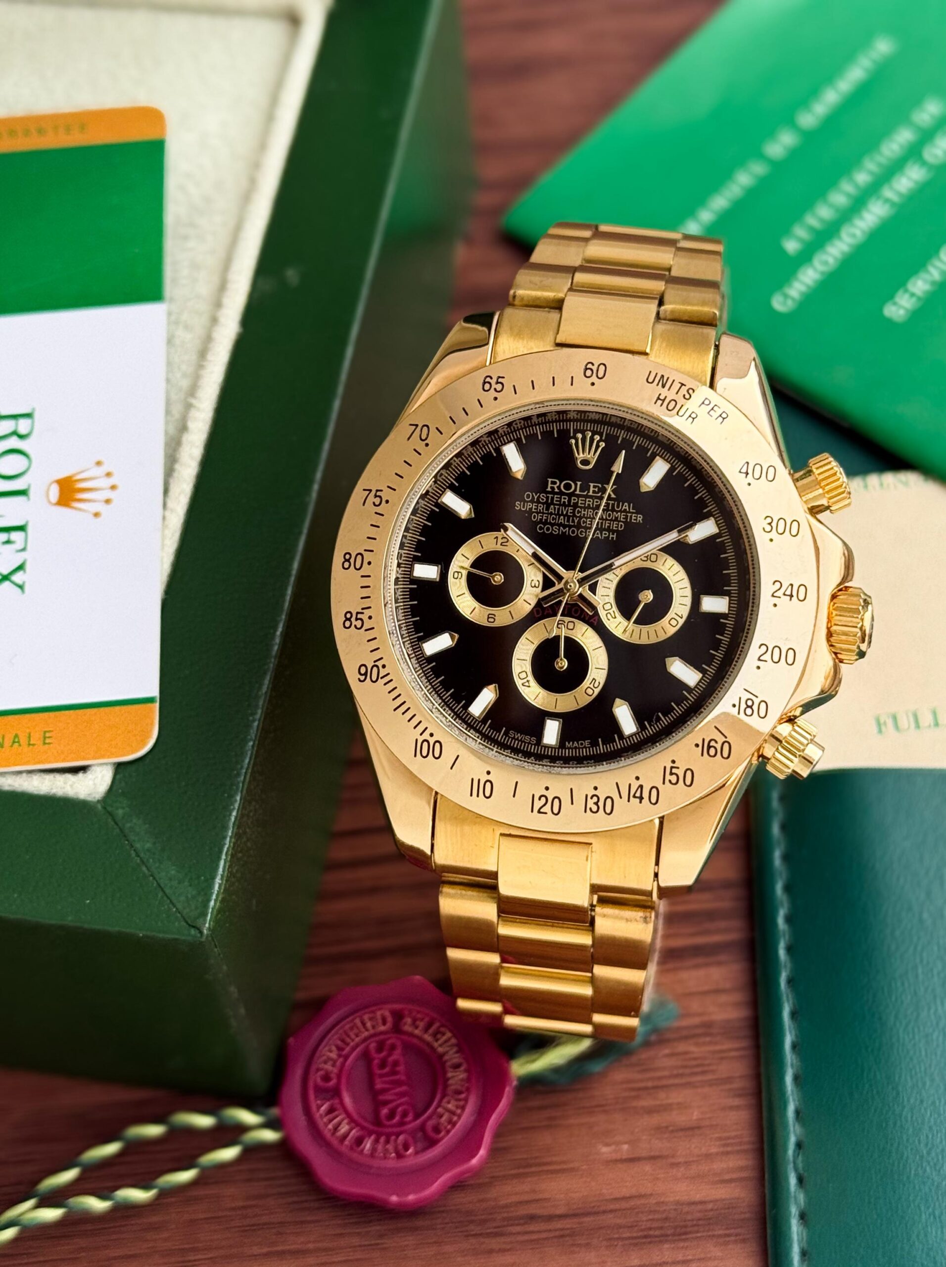 WhatsApp Image 2026-07-09 at 6.46.39 PM (2) Rolex Daytona Gold Tone Round Dial - Image 1