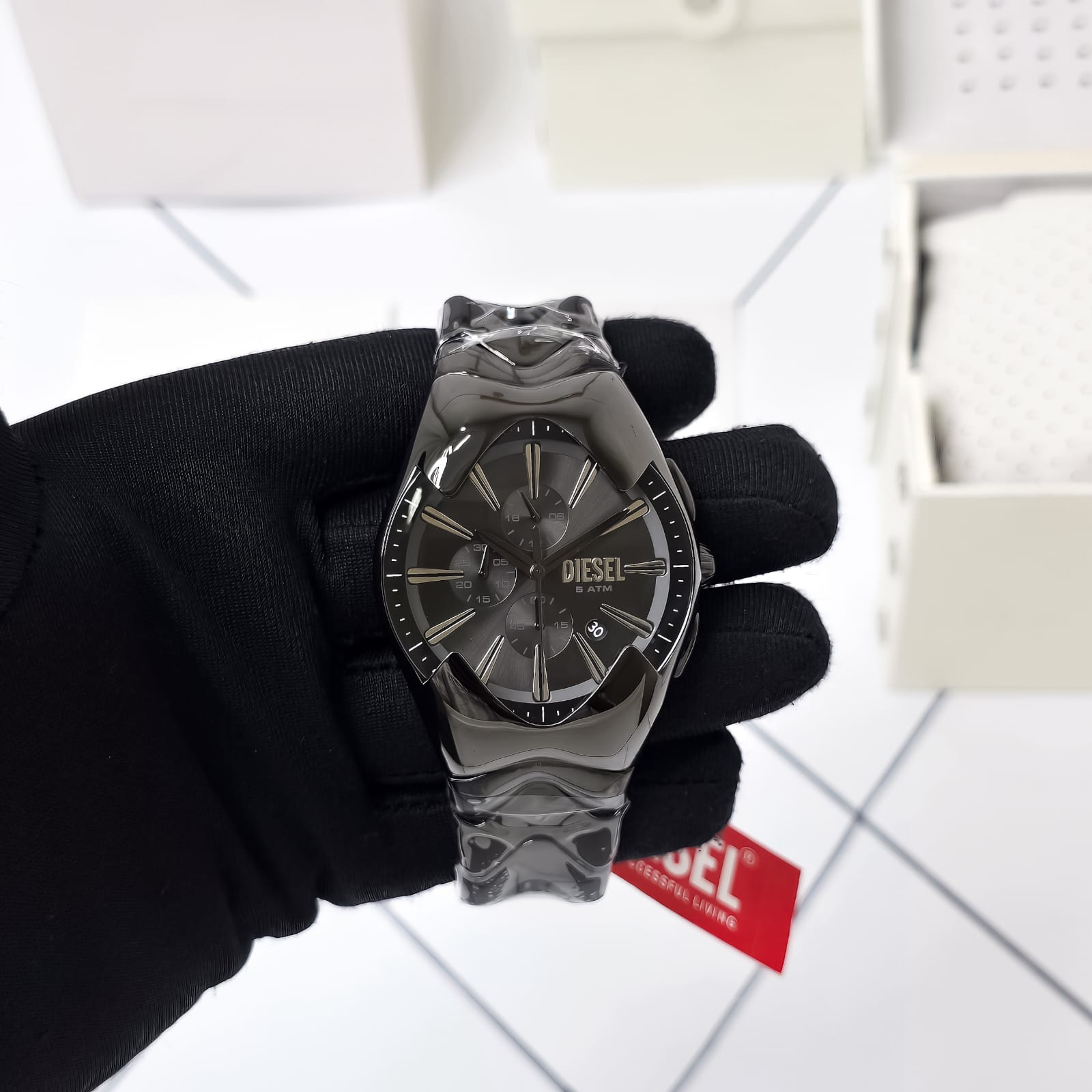 WhatsApp Image 2026-07-09 at 6.51.42 PM Diesel Black Quartz Chronograph - Image 1