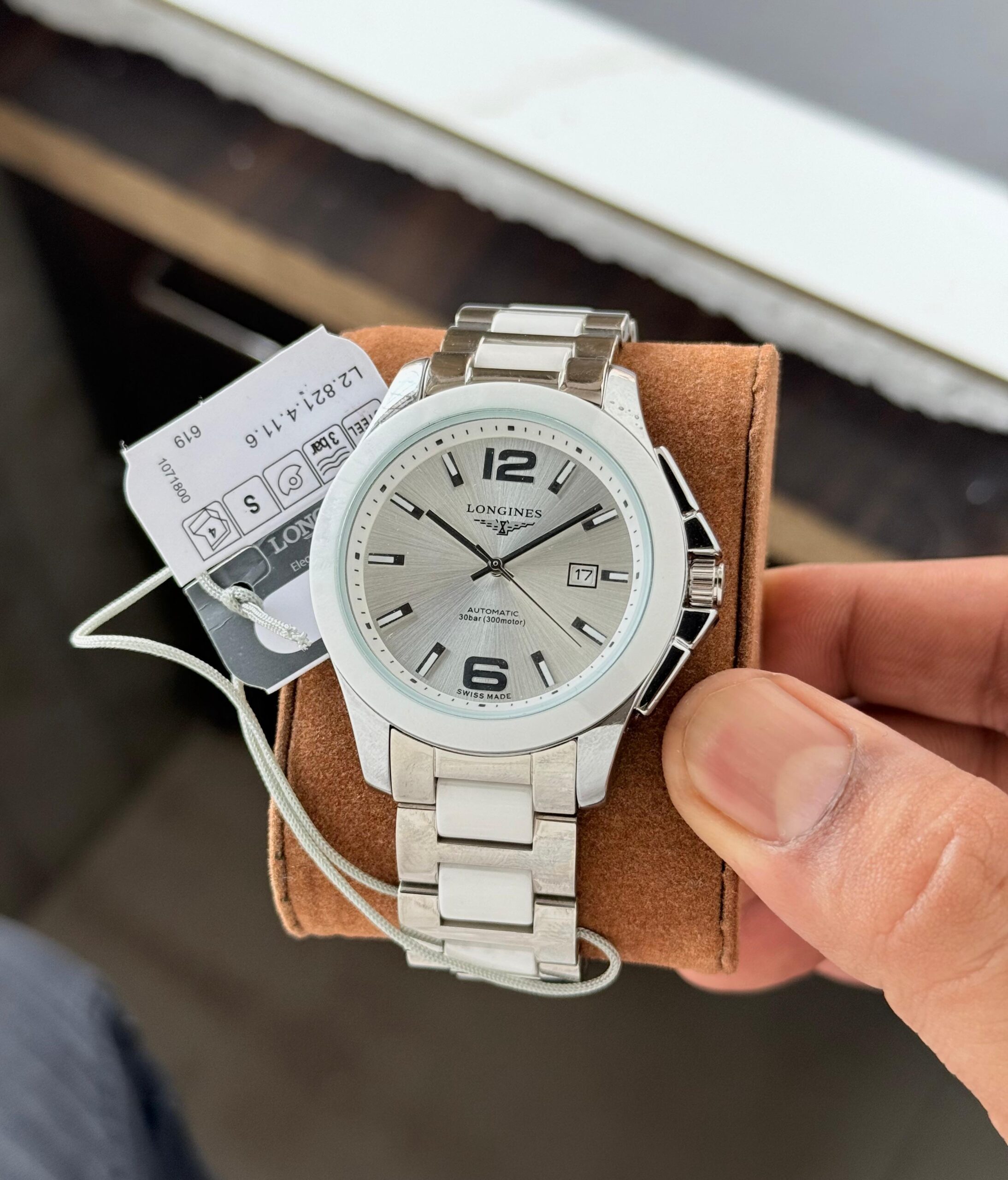WhatsApp Image 2026-07-11 at 10.47.11 AM Longines Conquest White Dial - Image 1