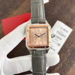 Cartier Santos Dumont Laquer Pink Gold Dial