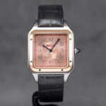 Cartier Santos Dumont Laquer Pink Gold Dial - Image 3