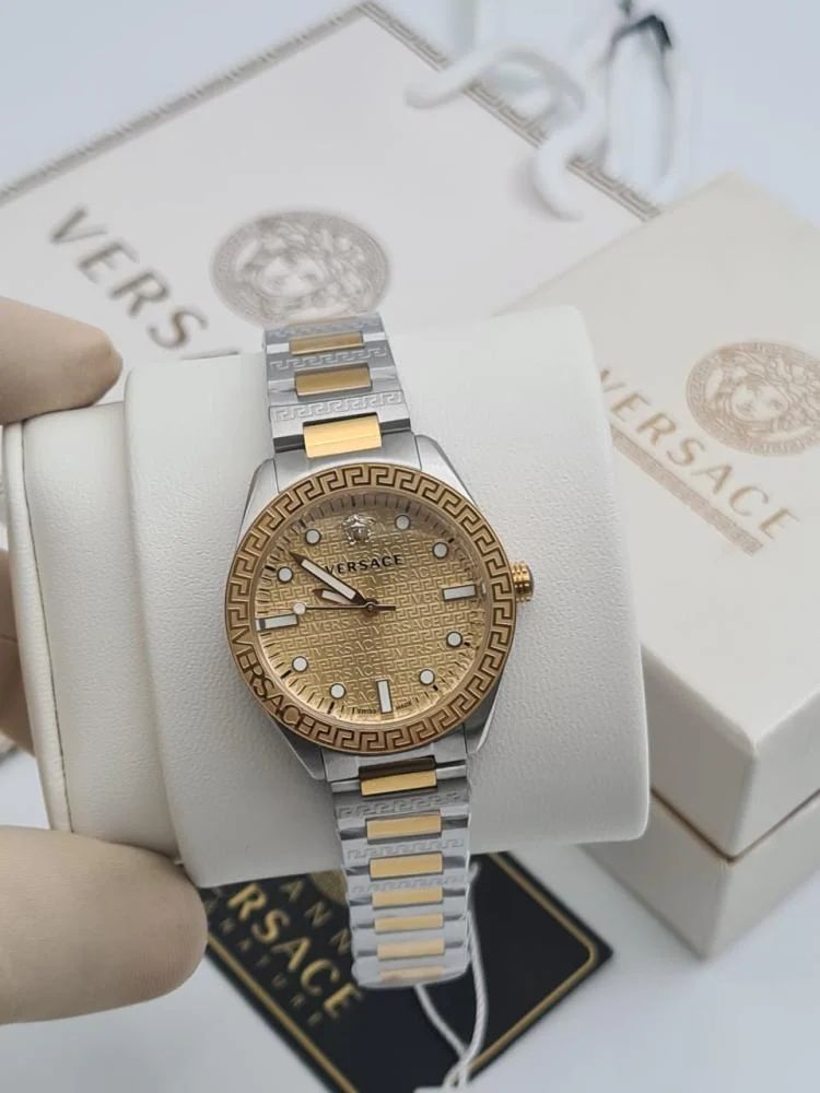 WhatsApp Image 2026-07-12 at 3.42.55 PM (3) Versace Greca Dome Gold-Tone Dome Dial - Image 1