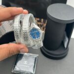Just Cavalli Blue Dial Silver Tone