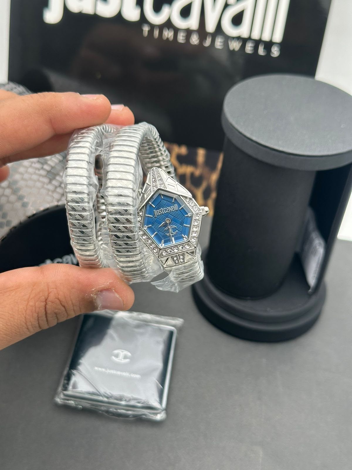 WhatsApp Image 2026-07-12 at 8.20.05 PM (2) Just Cavalli Blue Dial Silver Tone - Image 1