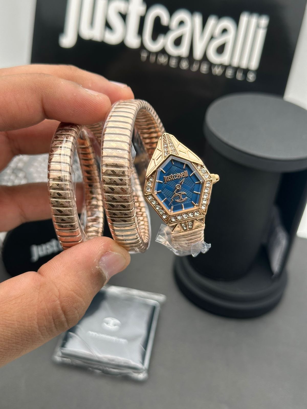 WhatsApp Image 2026-07-12 at 8.22.41 PM Just Cavalli Quartz Blue Dial - Image 1