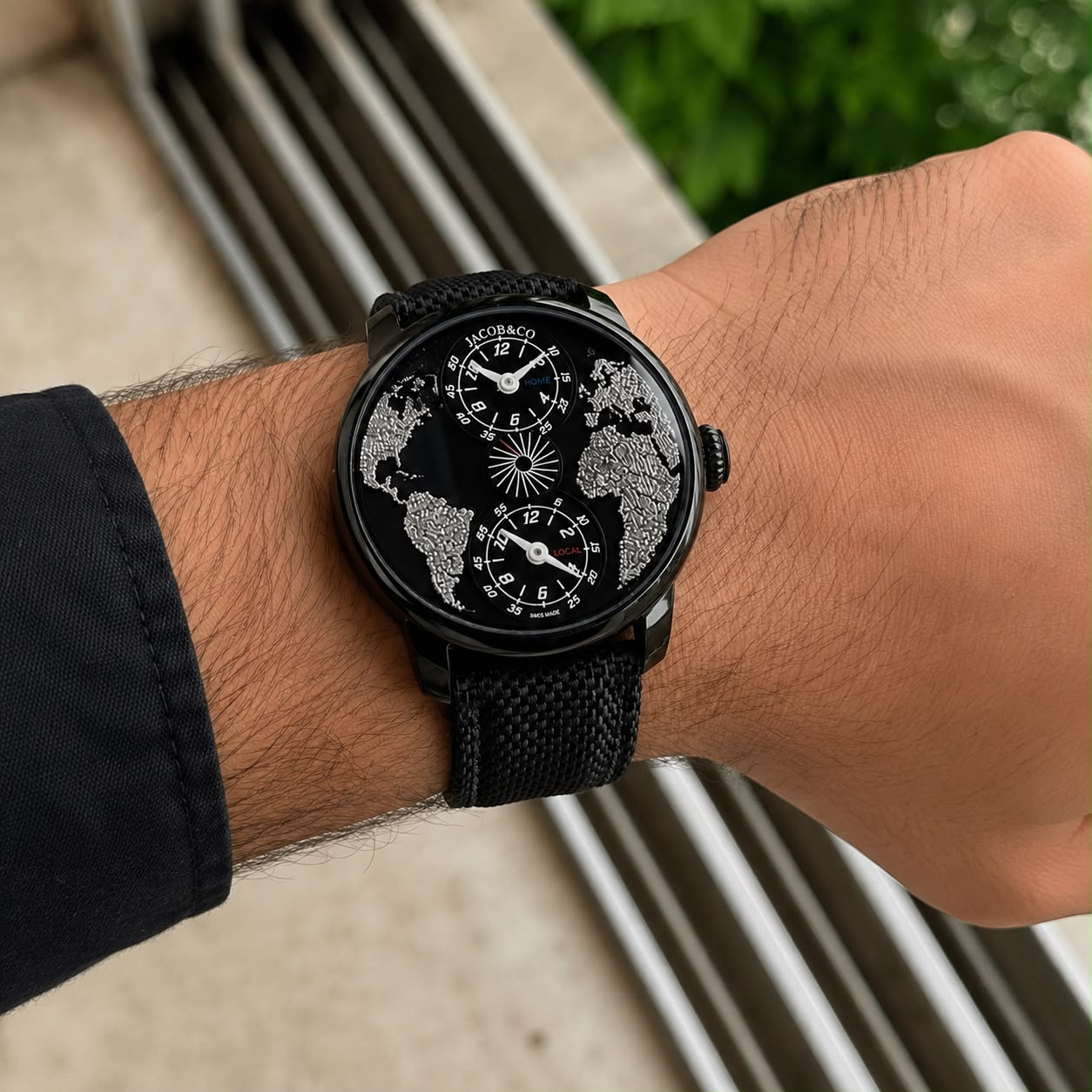 WhatsApp Image 2026-07-12 at 8.24.24 PM (1) Jacob & Co. Dual Time Zone Black - Image 1